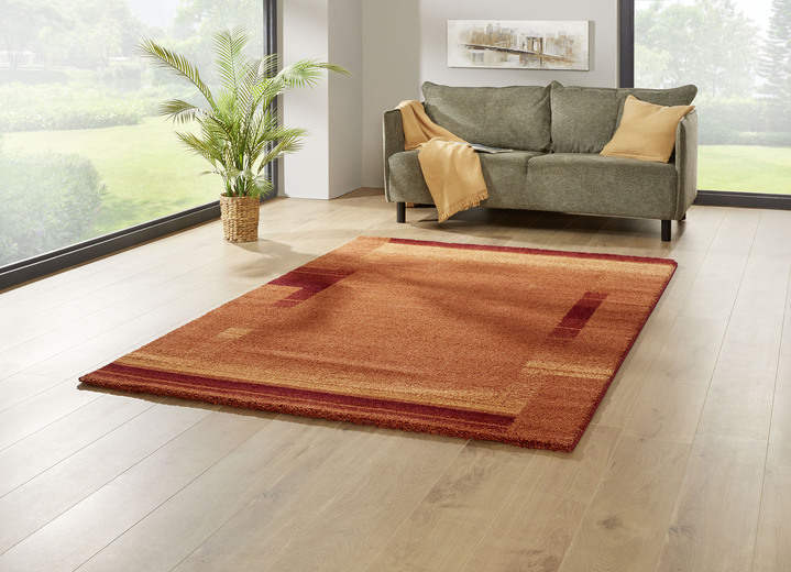 Modern - Brücken und Teppiche für Fußbodenheizung geeignet, in Größe 111 (Brücke, 60x110 cm) bis 282 (Teppich, 200x290 cm), in Farbe TERRA Ansicht 1