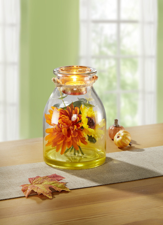 Wohnaccessoires - Wunderschöne Teelichthalter, in Farbe ORANGE-GELB