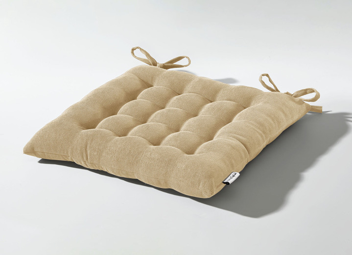 Dekokissen & Hüllen - Stuhlkissen und Kissenbezug in Feincord, in Größe 905 (Kissenbezug, 40x40 cm) bis 915 (Stuhlkissen, 38x38x 4 cm), in Farbe WEINROT Ansicht 12