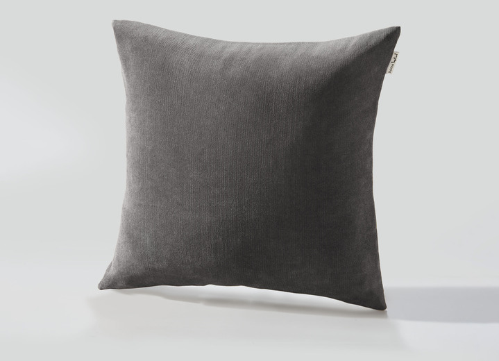 Dekokissen & Hüllen - Stuhlkissen und Kissenbezug in Feincord, in Größe 905 (Kissenbezug, 40x40 cm) bis 915 (Stuhlkissen, 38x38x 4 cm), in Farbe WEINROT Ansicht 9