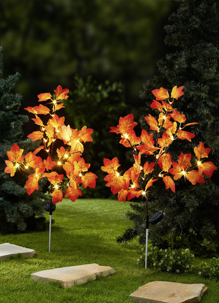 Herbstlicher LED-Ahorn-Zweig