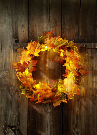 LED-Herbstkranz