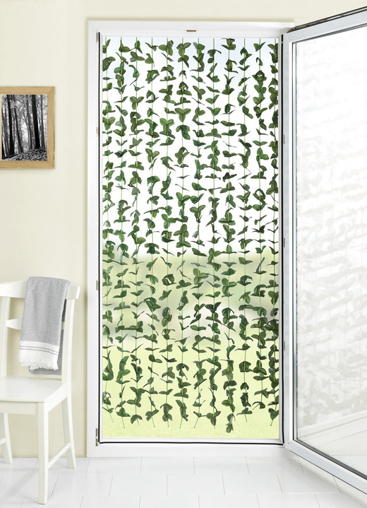 Modern - Dekorativer Blättervorhang für Balkon oder Terrasse, in Farbe ORANGE Ansicht 3