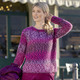 Langarm - Pullover mit Alpaka und tollem Farbverlauf, in Größe L(44/46) bis XS(32/34), in Farbe PINK-LILA-MULTICOLOR – Farbe PINK-LILA-MULTICOLOR – Ansicht 1