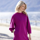 3/4-Arm - Longshirt mit seitlichen Eingrifftaschen – Farbe FUCHSIA – Ansicht 1 3/4-Arm - Longshirt mit seitlichen Eingrifftaschen, in Größe 036 bis 052, in Farbe FUCHSIA – Farbe FUCHSIA – Ansicht 1