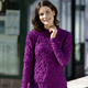 Langarm - Shirt mit Stehkragen in 2 Farben – Farbe BEERE – Ansicht 2 Langarm - Shirt mit Stehkragen in 2 Farben, in Größe 034 bis 052, in Farbe BEERE – Farbe BEERE – Ansicht 2