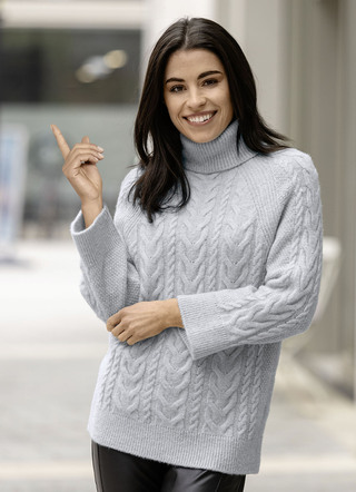 Pullover in Strukturmix