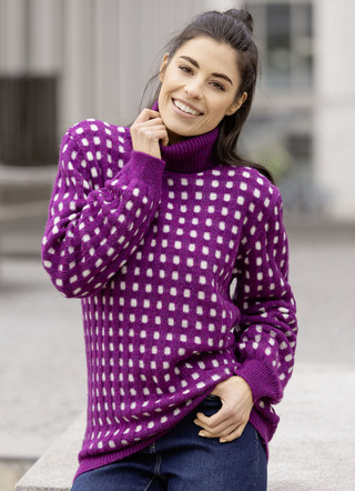Pullover in Strukturdessin