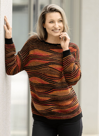 Pullover in aufwendigem Dessin