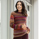 Langarm - Pullover mit Schurwolle – Farbe ORANGE-BEERE-MULTICOLOR – Ansicht 4 Langarm - Pullover mit Schurwolle, in Größe L(44/46) bis XS(32/34), in Farbe ORANGE-BEERE-MULTICOLOR – Farbe ORANGE-BEERE-MULTICOLOR – Ansicht 4