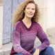 Langarm - Pullover mit Farbverlauf, in Größe L(44/46) bis XXL(52/54), in Farbe BEERE-LILA-MULTICOLOR – Farbe BEERE-LILA-MULTICOLOR – Ansicht 2