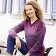 Langarm - Pullover mit Farbverlauf, in Größe L(44/46) bis XXL(52/54), in Farbe BEERE-LILA-MULTICOLOR – Farbe BEERE-LILA-MULTICOLOR – Ansicht 4