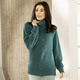 Basics - Pullover in Reiskornstrick, in Größe L(44/46) bis XXL(52/54), in Farbe PETROL – Farbe PETROL – Ansicht 1