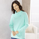 Basics - Pullover mit variablem Kragen, in Größe 036 bis 052, in Farbe TÜRKIS – Farbe TÜRKIS – Ansicht 2