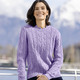 Basics - Pullover in Strukturmix, in Größe 036 bis 052, in Farbe FLIEDER