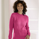 Basics - Pullover mit nachhaltig recycelter Baumwolle – Farbe HIMBEERE Basics - Pullover mit nachhaltig recycelter Baumwolle, in Größe 036 bis 050, in Farbe HIMBEERE