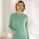 Basics - Pullover in Strukturmix, in Größe 038 bis 054, in Farbe TERRA – Farbe MINT – Ansicht 1
