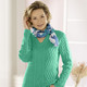 Basics - Pullover in Strukturmix – Farbe GRÜN Basics - Pullover in Strukturmix, in Größe 038 bis 054, in Farbe TÜRKIS