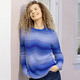 Langarm - Pullover in Farbverlauf, in Größe L(44/46) bis XXL(52/54), in Farbe ROYALBLAU-BLEU-MULTICOLOR – Farbe ROYALBLAU-BLEU-MULTICOLOR – Ansicht 1
