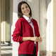 Basics - Strickjacke in Strukturmix, in Größe 038 bis 054, in Farbe ROT – Farbe ROT – Ansicht 1