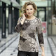 - Pullover in Feinstrick, in Größe 038 bis 054, in Farbe SCHWARZ-BEIGE – Farbe SCHWARZ-BEIGE – Ansicht 2