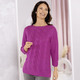 Basics - Pullover aus Friségarn, in Größe 036 bis 052, in Farbe FUCHSIA – Farbe FUCHSIA – Ansicht 1