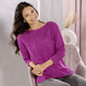 Basics - Pullover aus Friségarn, in Größe 036 bis 052, in Farbe FUCHSIA – Farbe FUCHSIA – Ansicht 2