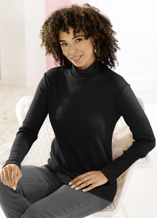 Klaus Modelle - Pullover in Rippenstrick, in Größe L(44/46) bis XXL(52/54), in Farbe BEIGE Ansicht 3