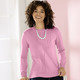 Basics - Pullover mit Strukturmix – Farbe ROSA Basics - Pullover mit Strukturmix, in Größe 038 bis 054, in Farbe ROT
