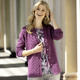 Basics - Strickjacke mit dekorativer Struktur, in Größe 038 bis 054, in Farbe MAUVE – Farbe MAUVE – Ansicht 3