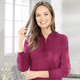 Basics - Pullover mit Kaschmir  – Farbe BEERE – Ansicht 1 Basics - Pullover mit Kaschmir , in Größe 036 bis 052, in Farbe BEERE – Farbe BEERE – Ansicht 1