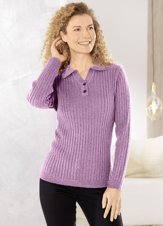 Pullover aus Bouclégarn
