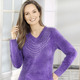 Pullover & Strickmode - Pullover aus superweichem Effektgarn – Farbe VIOLETT – Ansicht 2 Pullover & Strickmode - Pullover aus superweichem Effektgarn, in Größe 036 bis 052, in Farbe FLIEDER – Farbe VIOLETT – Ansicht 2