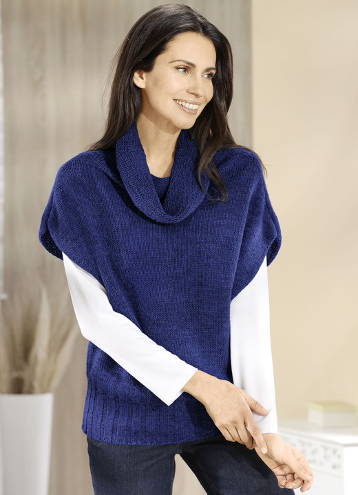 Basics - Pullunder mit Alpaka , in Größe 036 bis 050, in Farbe DUNKELSALBEI MELIERT Ansicht 3