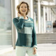 Langarm - Pullover mit Patchworkdessin  – Farbe SMARAGD-JADEGRÜN-MULTICOLOR – Ansicht 1 Langarm - Pullover mit Patchworkdessin , in Größe 036 bis 052, in Farbe SMARAGD-JADEGRÜN-MULTICOLOR – Farbe SMARAGD-JADEGRÜN-MULTICOLOR – Ansicht 1