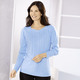 Basics - Pullover in sehr weicher Qualität – Farbe BLEU – Ansicht 1 Basics - Pullover in sehr weicher Qualität, in Größe 036 bis 052, in Farbe BLEU – Farbe BLEU – Ansicht 1