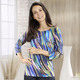 Klaus Modelle - Shirt mit Alloverdruck – Farbe BLAU-GRÜN-MULTICOLOR – Ansicht 1 Klaus Modelle - Shirt mit Alloverdruck, in Größe 036 bis 052, in Farbe BLAU-GRÜN-MULTICOLOR – Farbe BLAU-GRÜN-MULTICOLOR – Ansicht 1