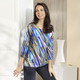 Klaus Modelle - Shirt mit Alloverdruck – Farbe BLAU-GRÜN-MULTICOLOR – Ansicht 3 Klaus Modelle - Shirt mit Alloverdruck, in Größe 036 bis 052, in Farbe BLAU-GRÜN-MULTICOLOR – Farbe BLAU-GRÜN-MULTICOLOR – Ansicht 3