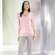 34-Arm - Shirtbluse mit durchgehender Knopfleiste in 2 Farben – Farbe ROSÉ – Ansicht 4 34-Arm - Shirtbluse mit durchgehender Knopfleiste in 2 Farben, in Größe 036 bis 052, in Farbe ROSÉ – Farbe ROSÉ – Ansicht 4