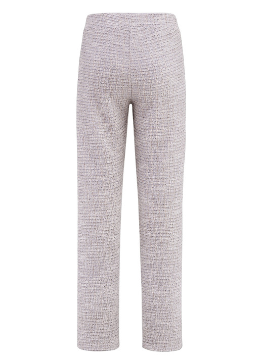 Hosen - Dezent schimmernde Hose, in Größe 018 bis 052, in Farbe ECRU-HELLBLAU-ROSA Ansicht 2