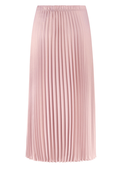 Uni - Dezent schimmernder Plisseerock , in Größe 018 bis 052, in Farbe ROSÉ Ansicht 2