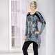 Langarm - Longshirt in aktueller Batik-Optik in 2 Farben – Farbe GRAU BATIK – Ansicht 2 Langarm - Longshirt in aktueller Batik-Optik in 2 Farben, in Größe 038 bis 056, in Farbe GRAU BATIK – Farbe GRAU BATIK – Ansicht 2