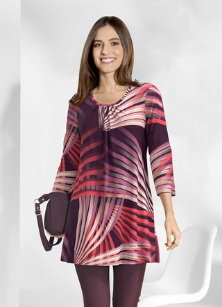 Longshirt mit rundem Halsausschnitt
