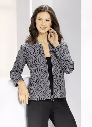 Blusenjacke mit Stehkragen