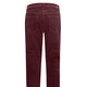 Hosen mit Knopf- und Reißverschluss - Samtweiche Hose in 5-Pocket-Form, in Größe 017 bis 050, in Farbe BORDEAUX – Farbe BORDEAUX – Ansicht 2
