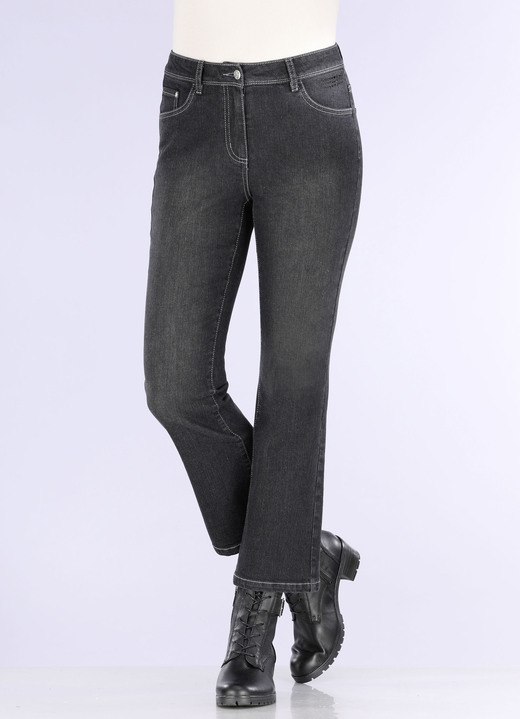 Hosen - Jeans in Bootcut-Form, in Größe 017 bis 052, in Farbe JEANSBLAU Ansicht 6