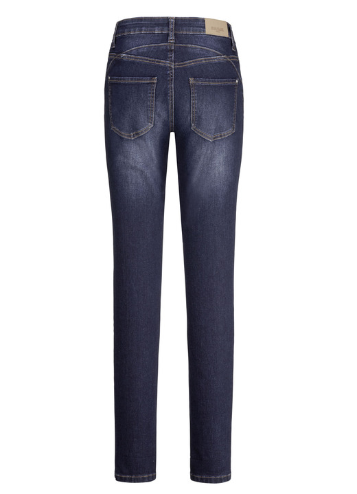 Hosen mit Knopf- und Reißverschluss - Jeans mit Push-up-Effekt, in Größe 017 bis 050, in Farbe SCHWARZ Ansicht 7