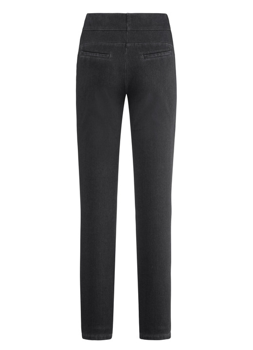 Hosen in Schlupfform - Jersey-Hose in Denim-Optik, in Größe 018 bis 052, in Farbe DUNKELBLAU Ansicht 6