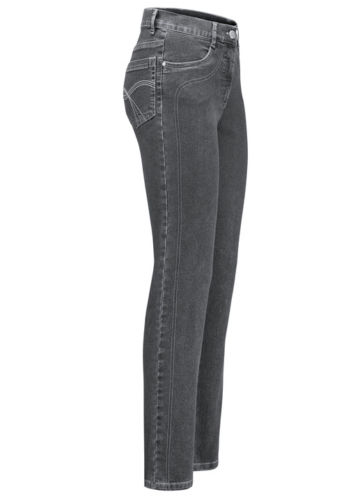 Hosen mit Knopf- und Reißverschluss - Power-Stretch-Jeans, in Größe 017 bis 092, in Farbe DUNKELBLAU Ansicht 15