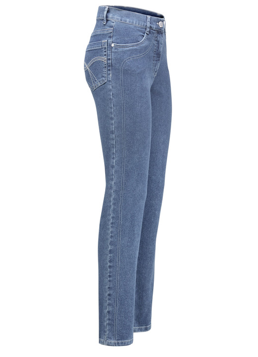 Hosen mit Knopf- und Reißverschluss - Power-Stretch-Jeans Hosen mit Knopf- und Reißverschluss - Power-Stretch-Jeans, in Größe 017 bis 092, in Farbe JEANSBLAU